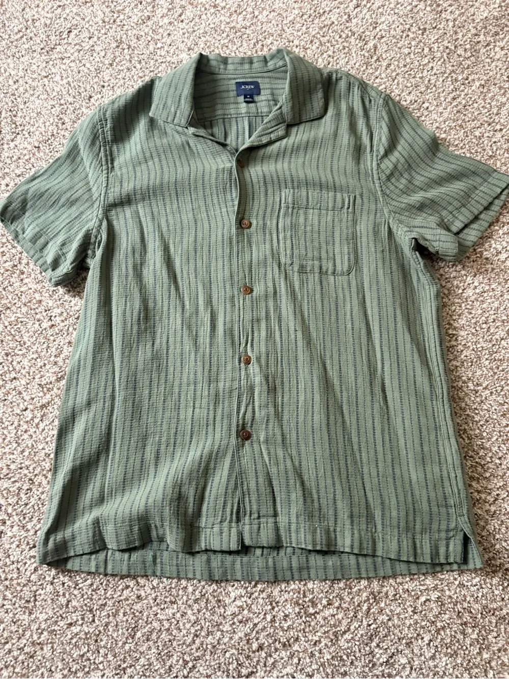 J.Crew Striped Button Down Top, size M